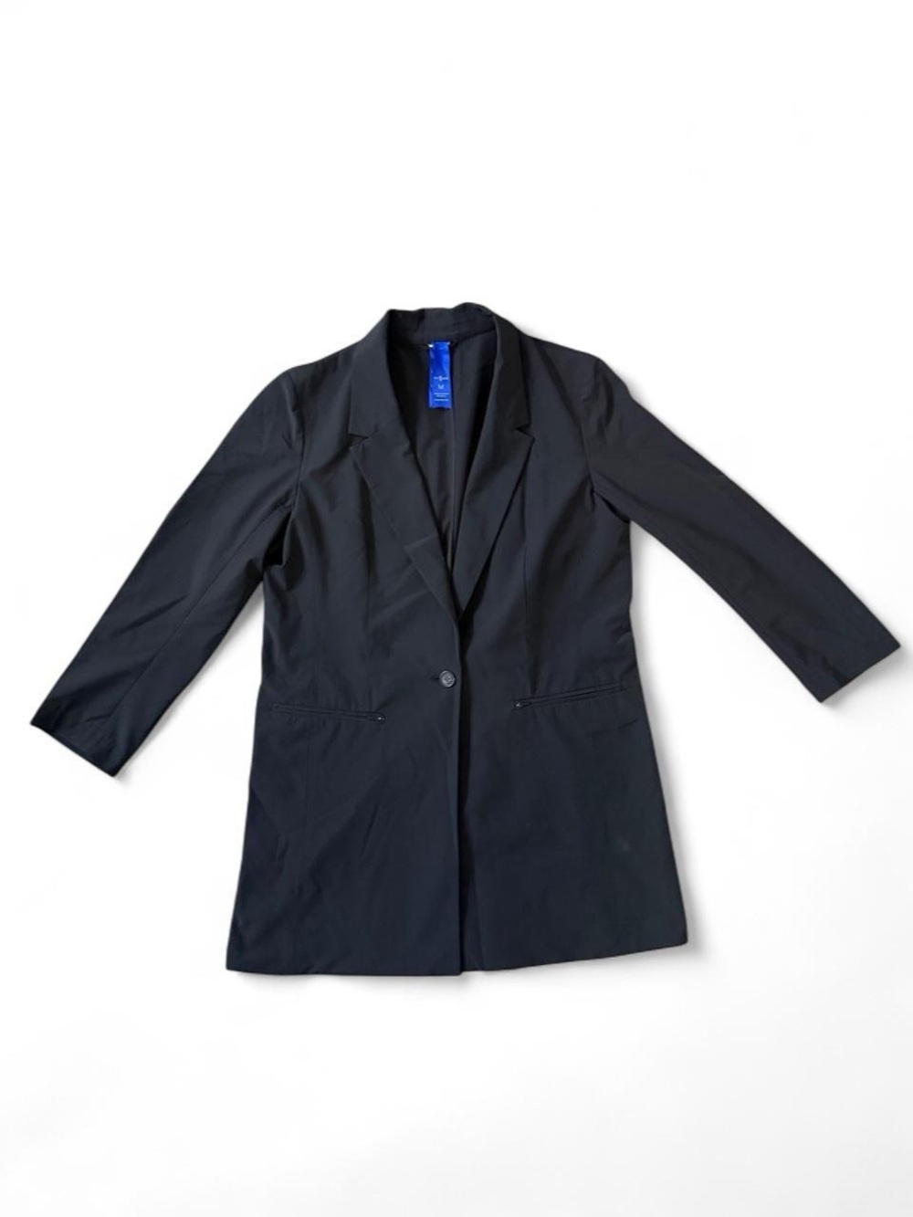 Kit and Ace Navigator Packable Black Blazer, Size Medium